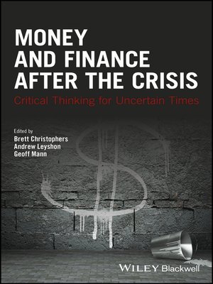cover image of Money and Finance After the Crisis